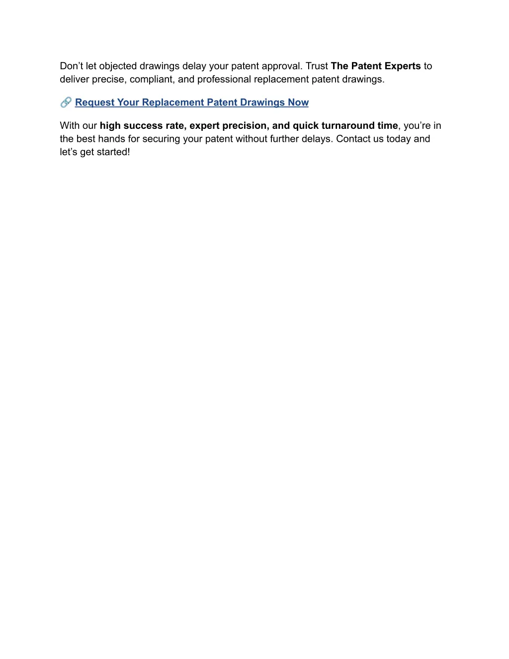 don t let objected drawings delay your patent