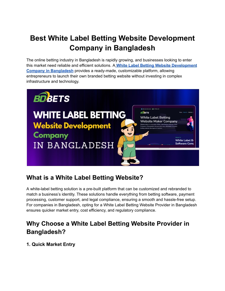 best white label betting website development