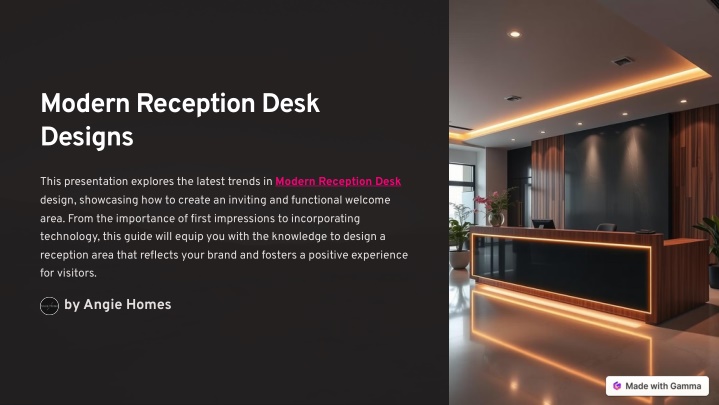 modern reception desk designs