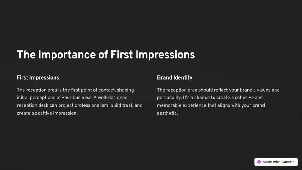 the importance of first impressions