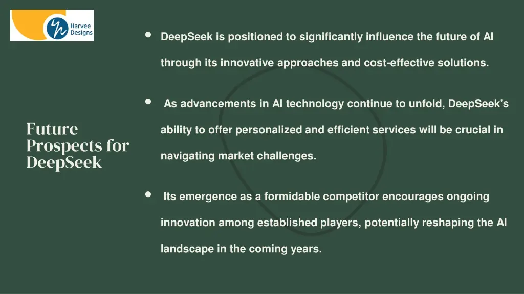 deepseek is positioned to significantly influence