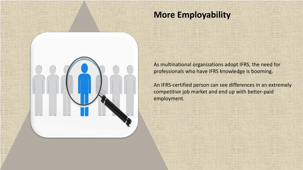more employability