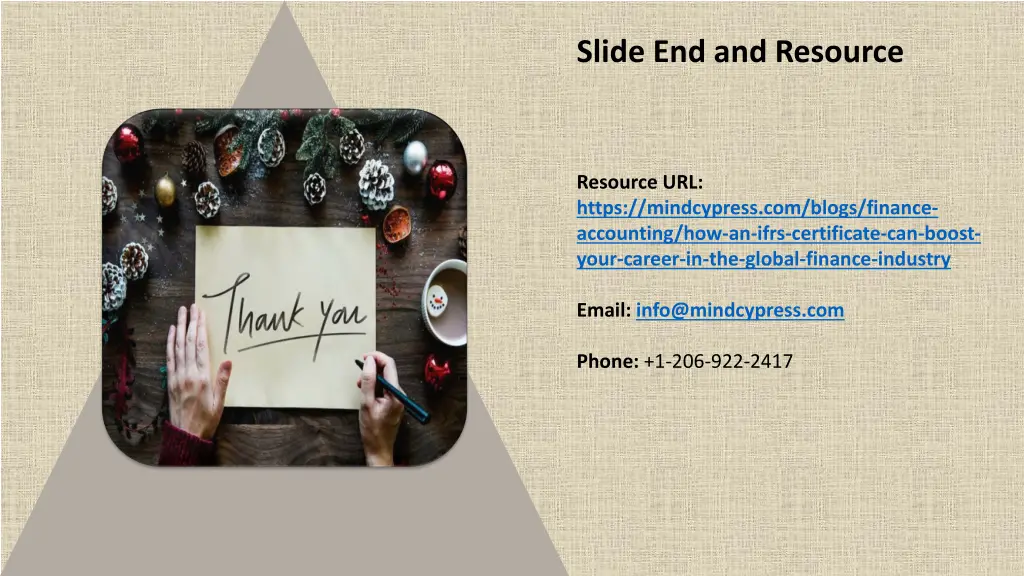 slide end and resource