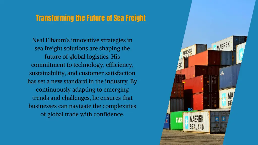 transforming the future of sea freight