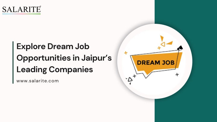 explore dream job opportunities in jaipur