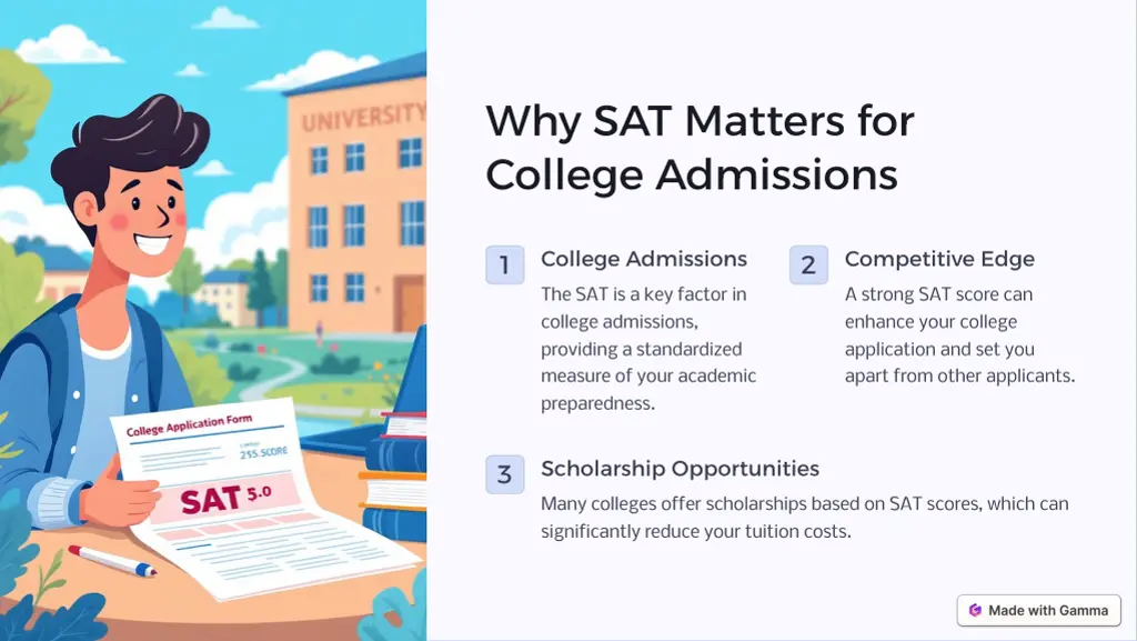why sat matters for college admissions