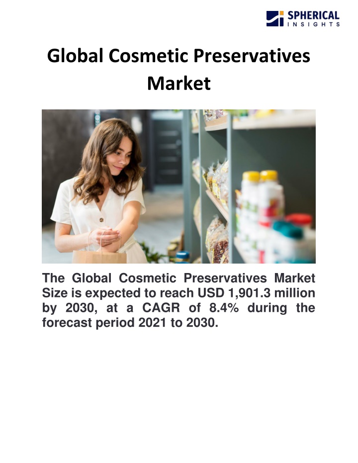 global cosmetic preservatives market