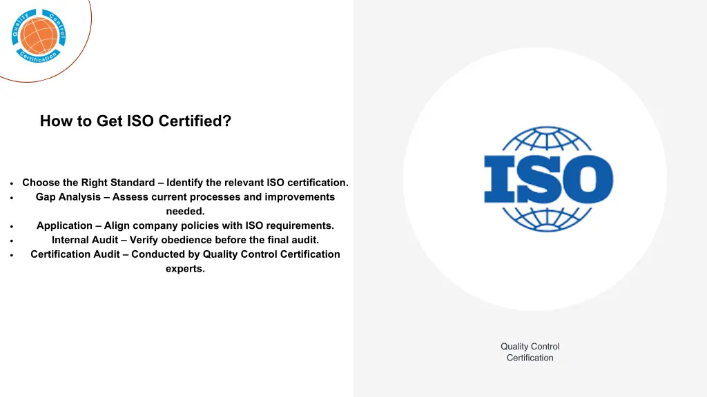 how to get iso certified