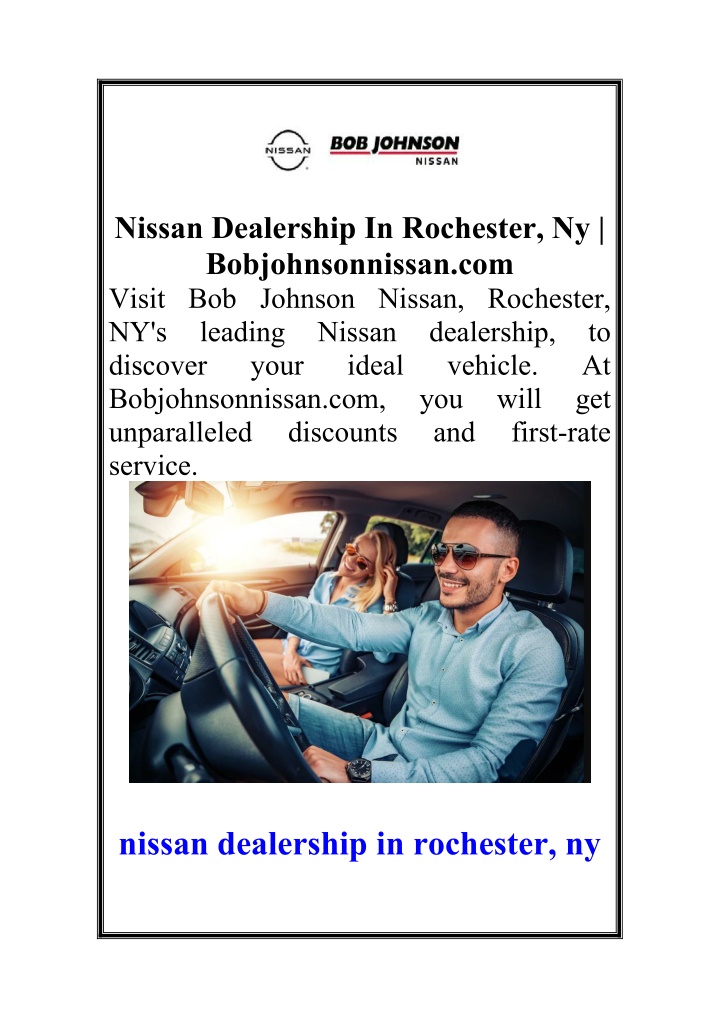 nissan dealership in rochester