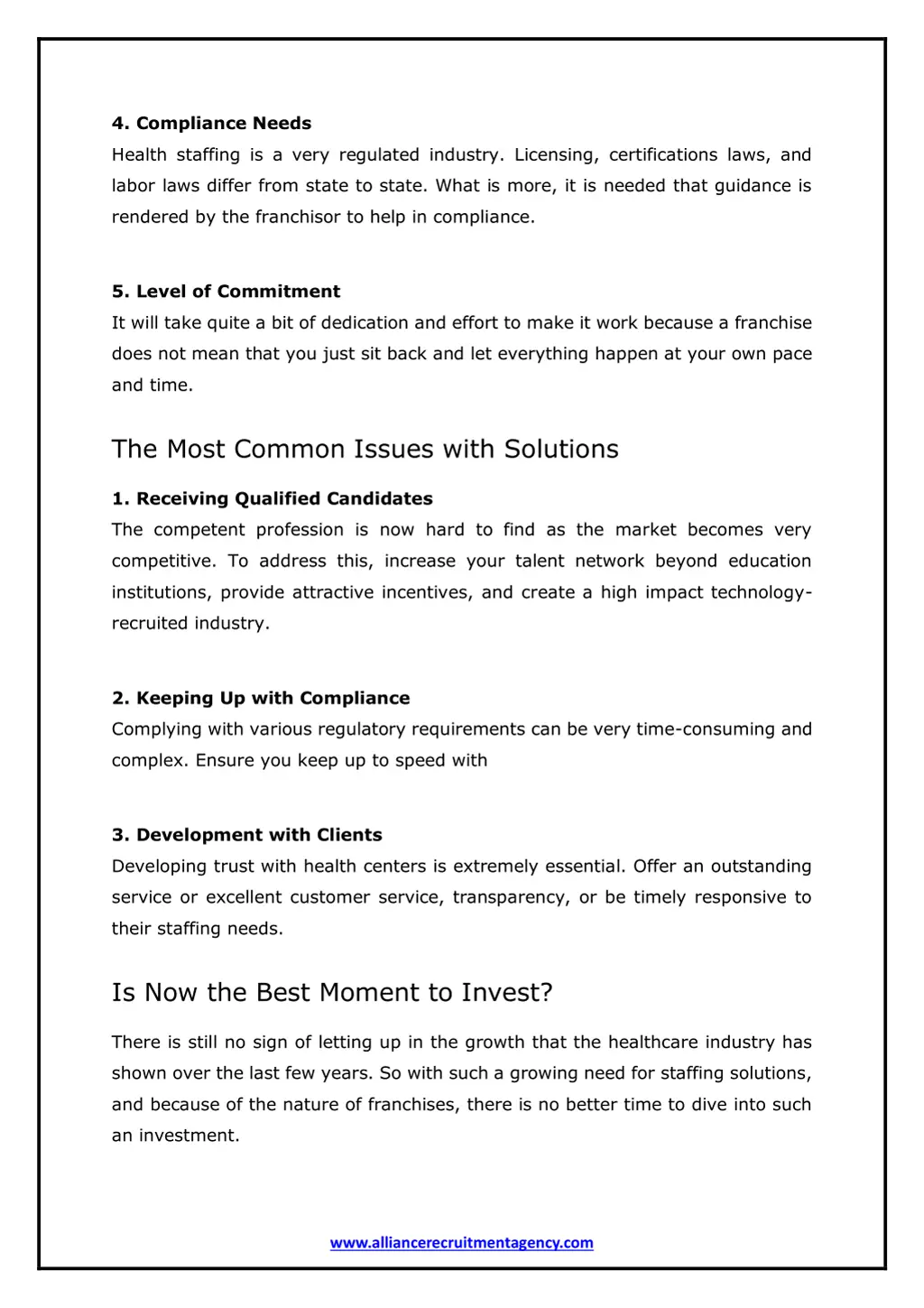 4 compliance needs
