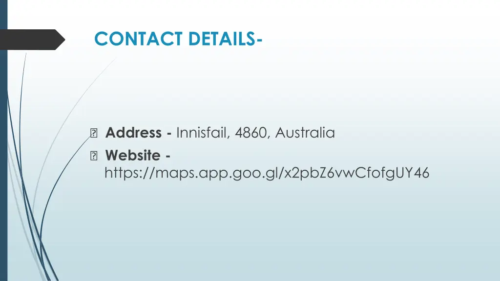 contact details