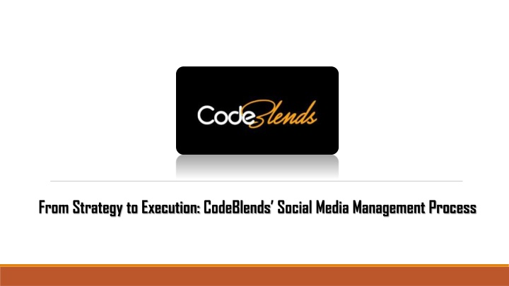 from strategy to execution codeblends social