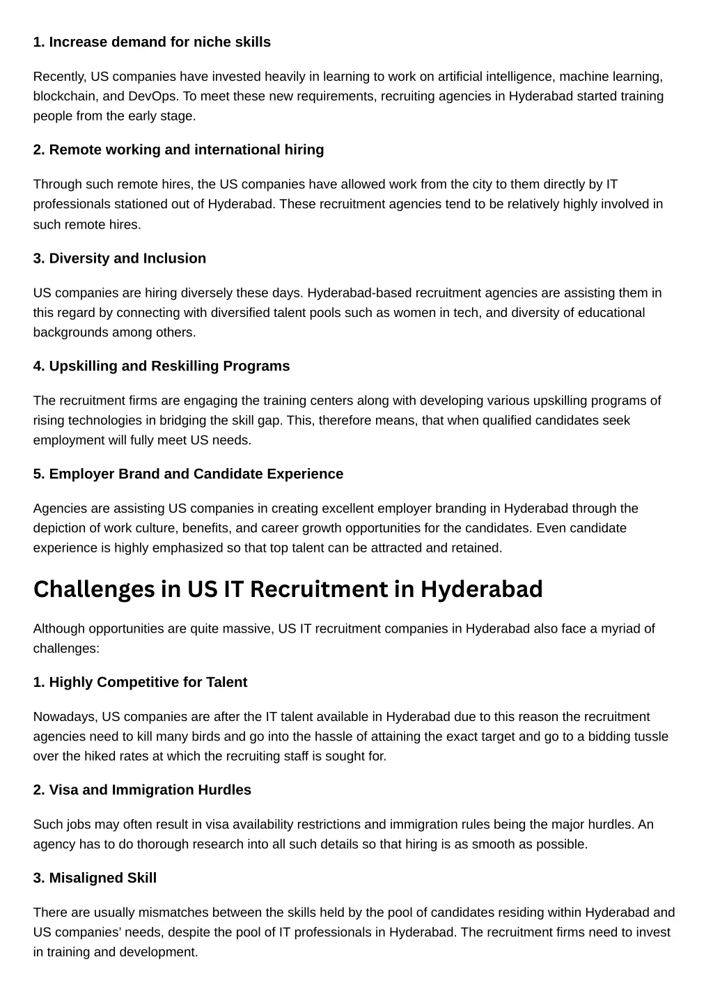 1 increase demand for niche skills