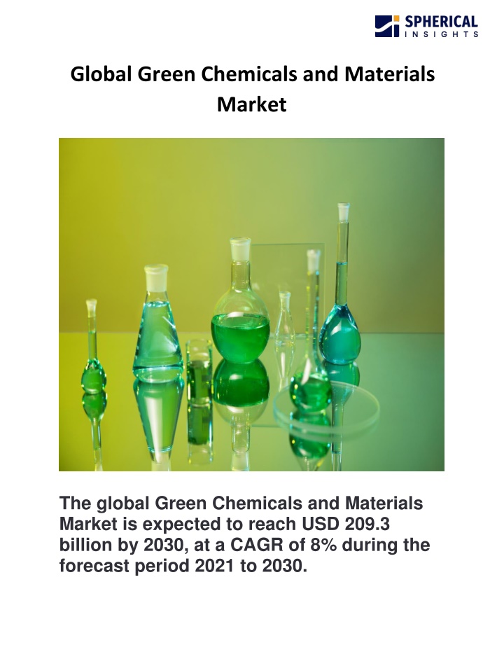 global green chemicals and materials market