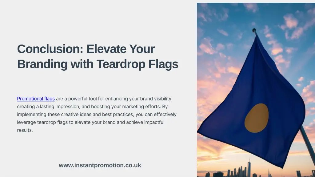 conclusion elevate your branding with teardrop