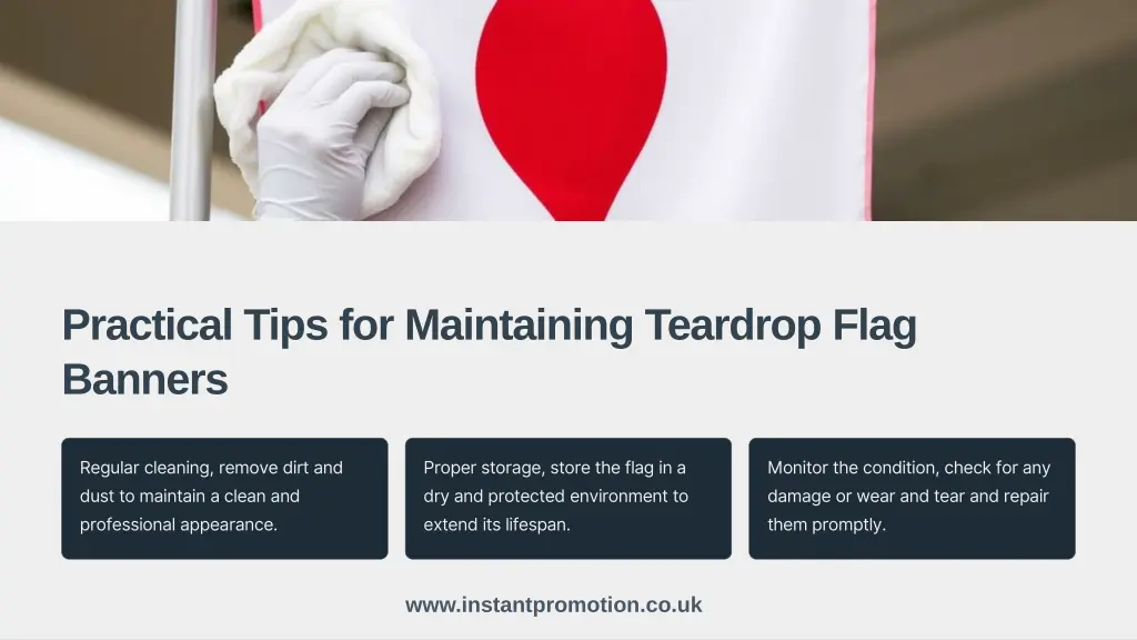 practical tips for maintaining teardrop flag