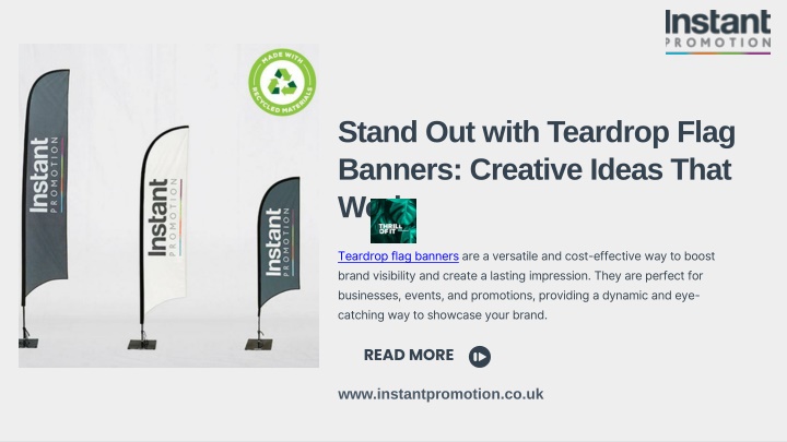 stand out with teardrop flag banners creative