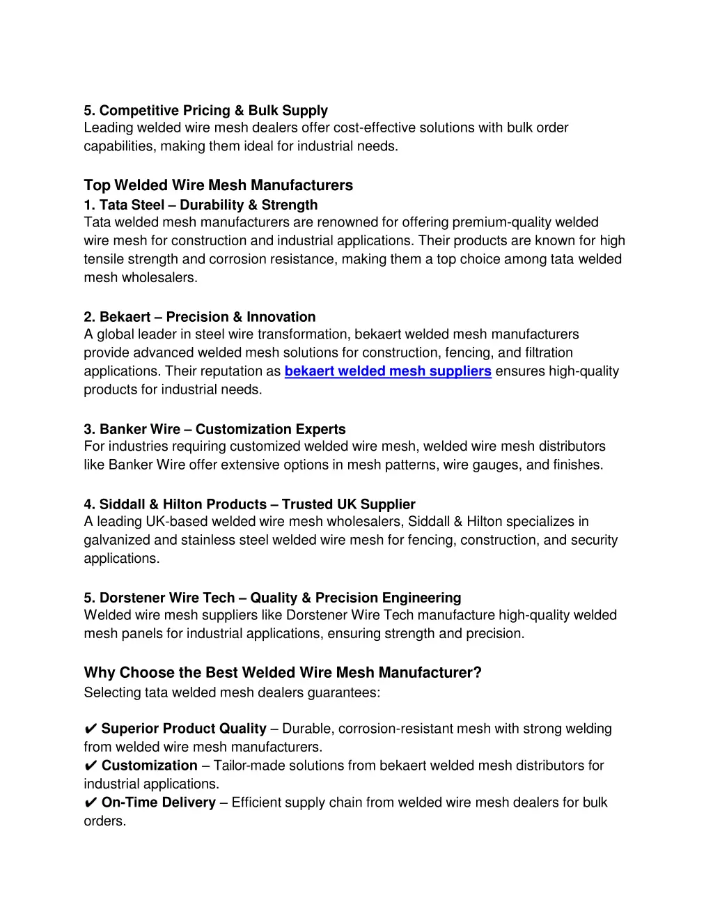 5 competitive pricing bulk supply leading welded
