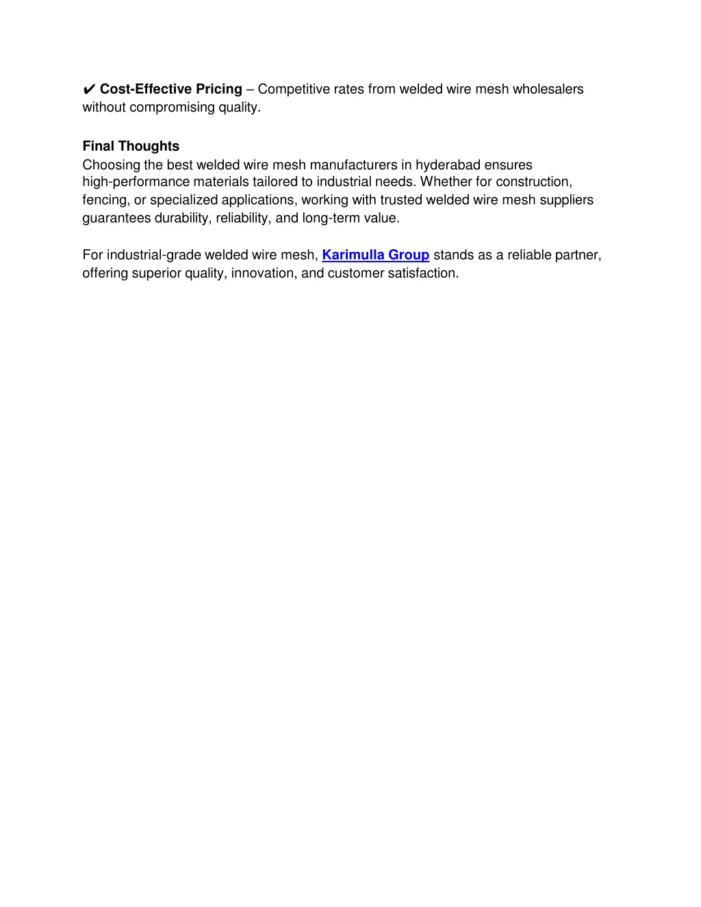 cost effective pricing competitive rates from
