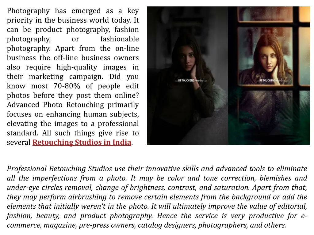 photography has emerged as a key priority