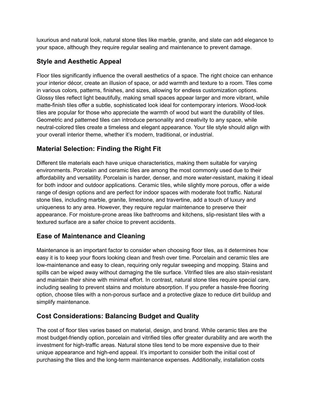 luxurious and natural look natural stone tiles