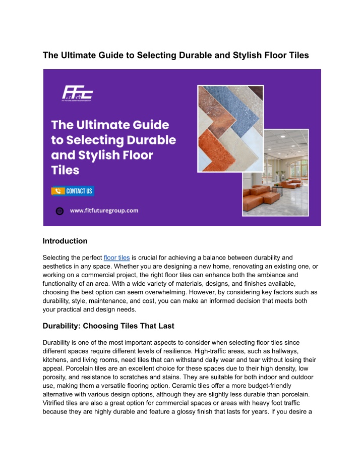 the ultimate guide to selecting durable