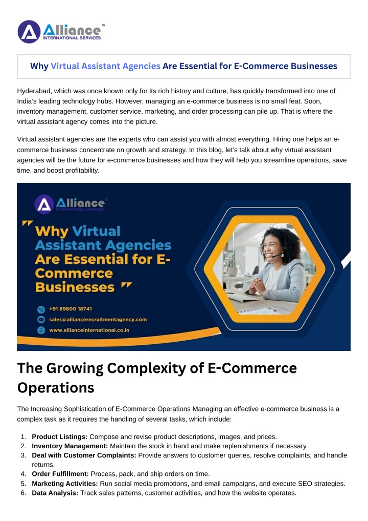 why virtual assistant agencies are essential