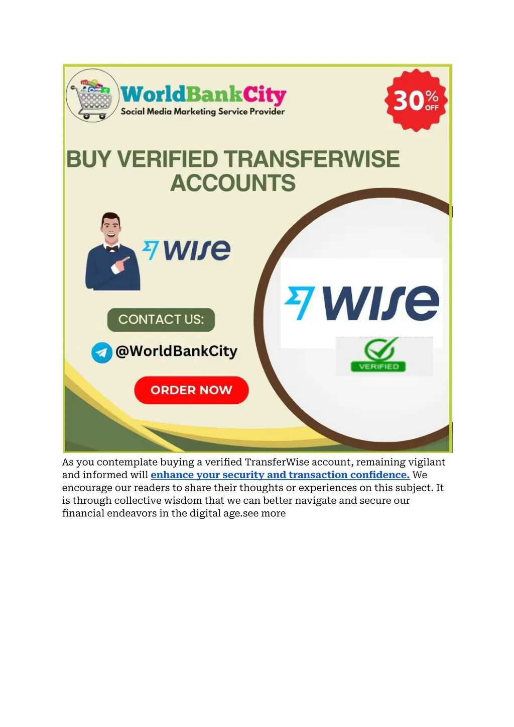 as you contemplate buying a verified transferwise