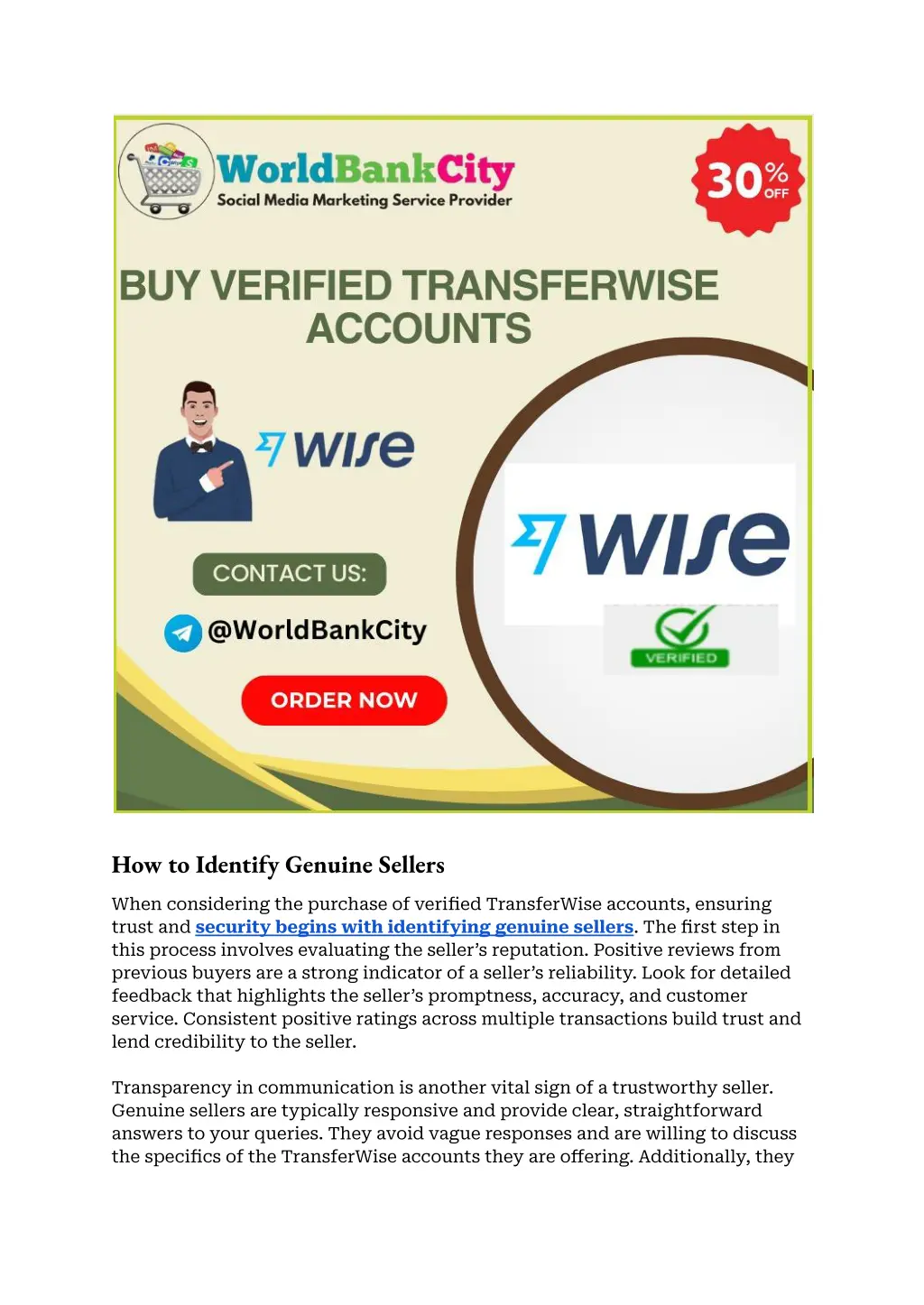 how to identify genuine sellers