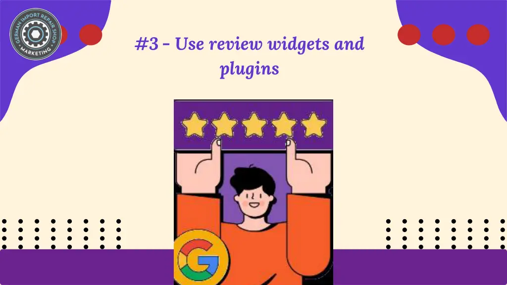 3 use review widgets and plugins