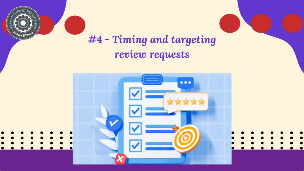 4 timing and targeting review requests