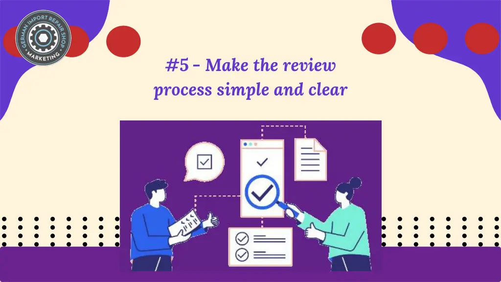 5 make the review process simple and clear
