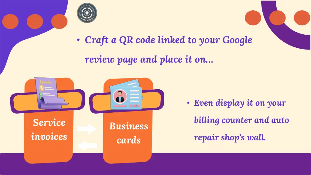 craft a qr code linked to your google