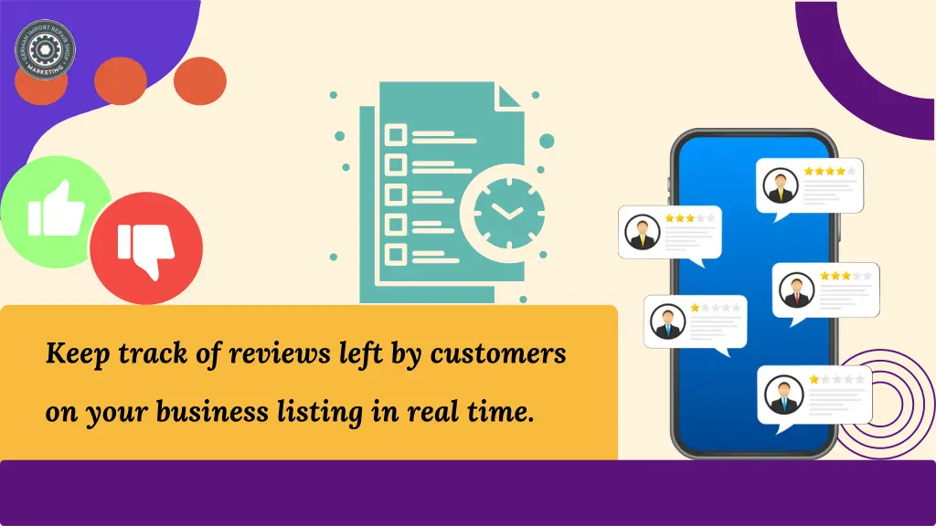 keep track of reviews left by customers
