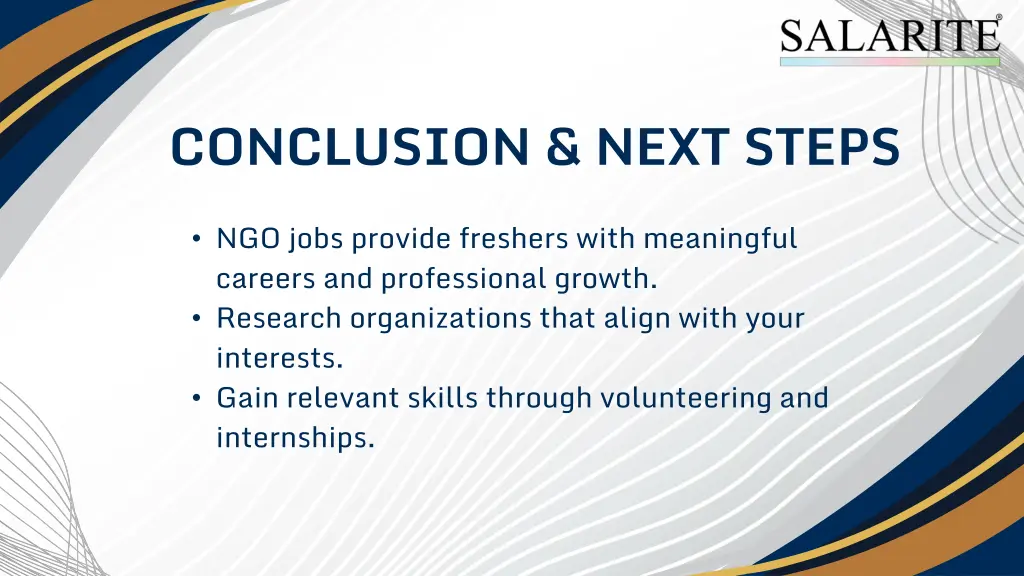 conclusion next steps