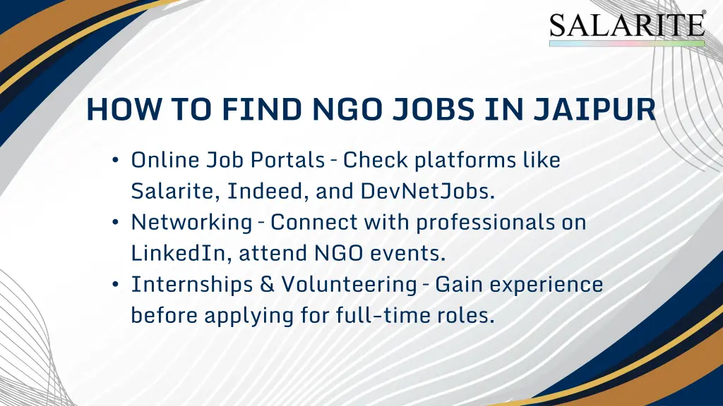 how to find ngo jobs in jaipur online job portals
