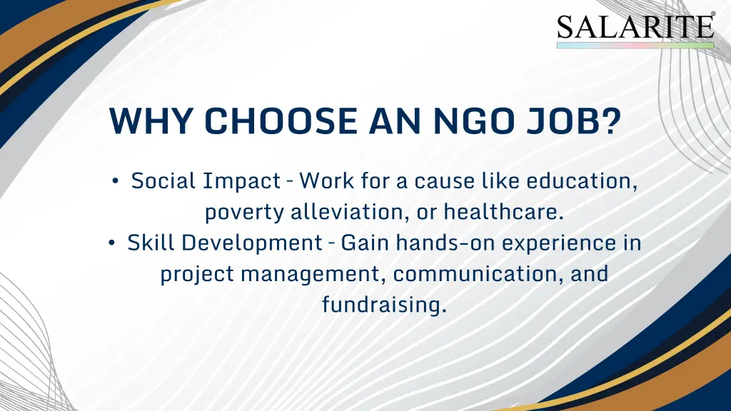 why choose an ngo job