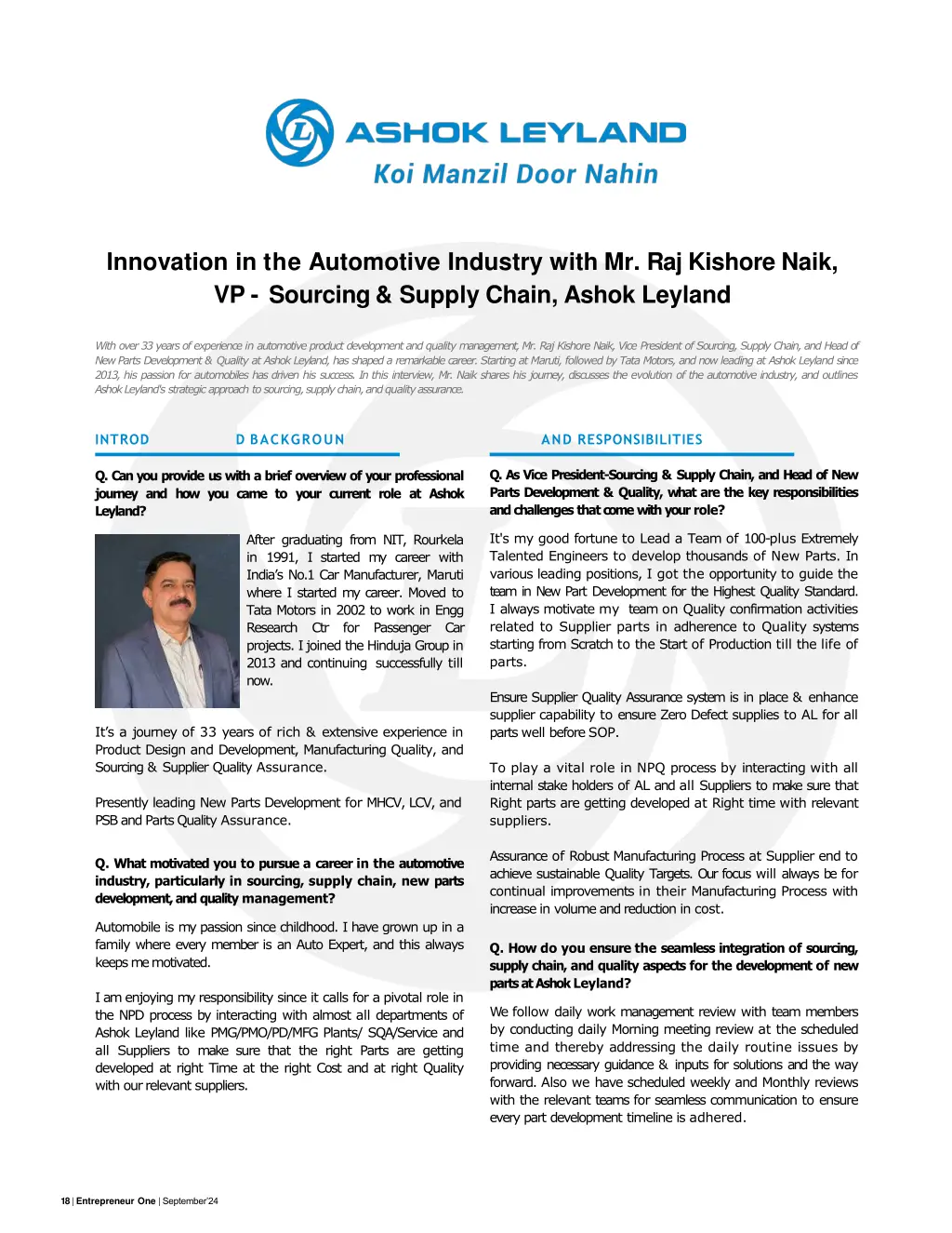 innovation in the automotive industry with