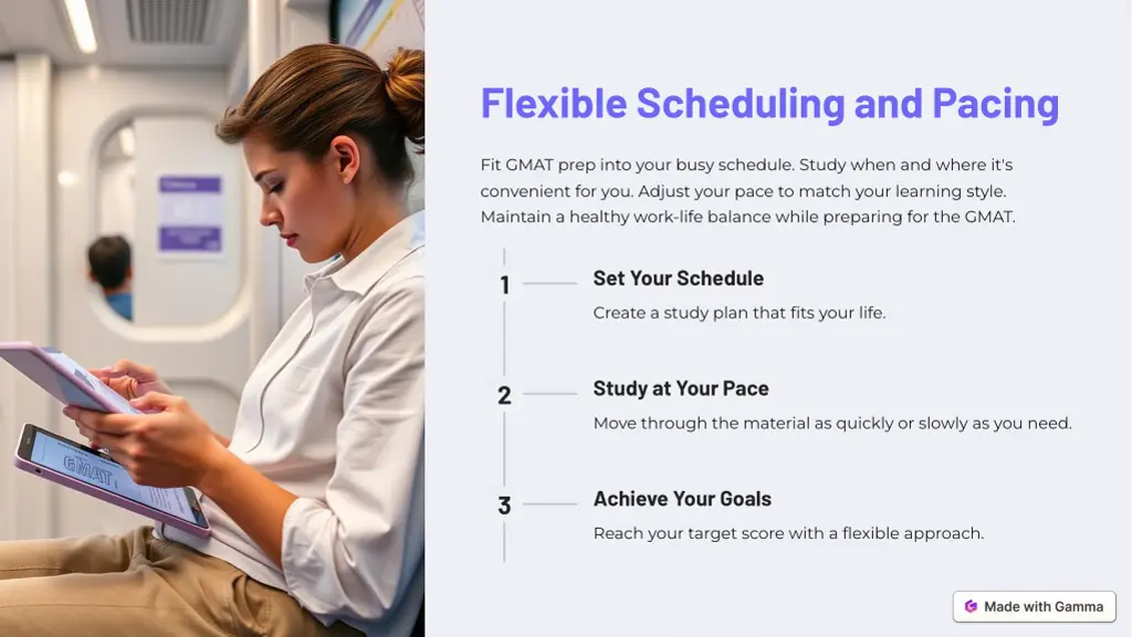 flexible scheduling and pacing