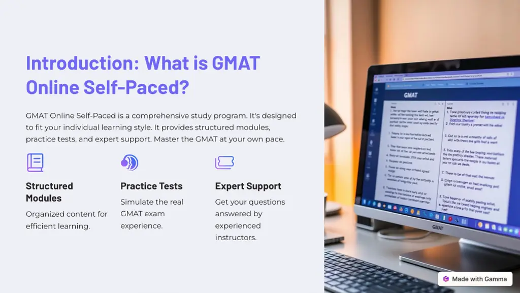 introduction what is gmat online self paced