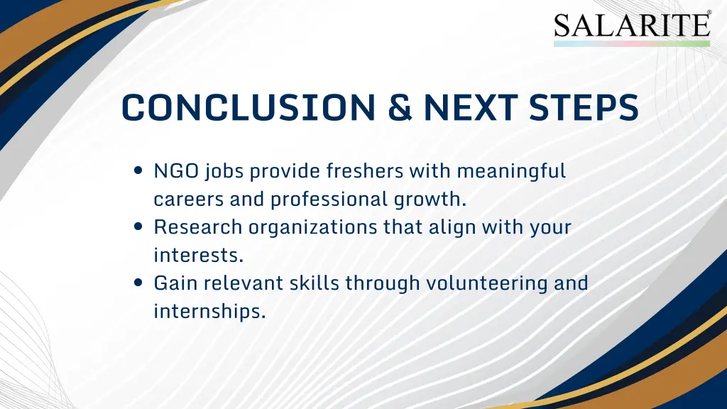 conclusion next steps