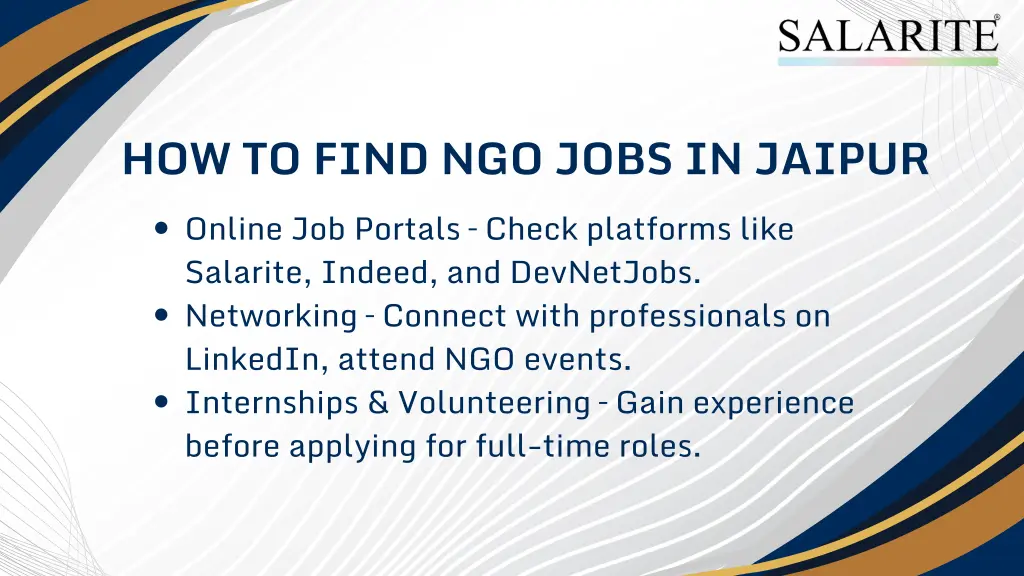how to find ngo jobs in jaipur online job portals