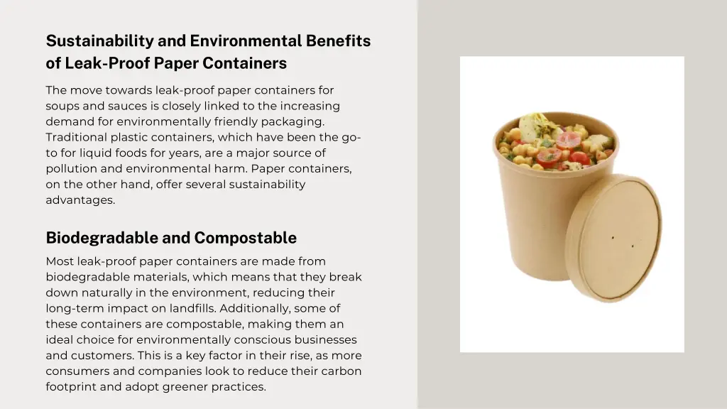 sustainability and environmental benefits of leak