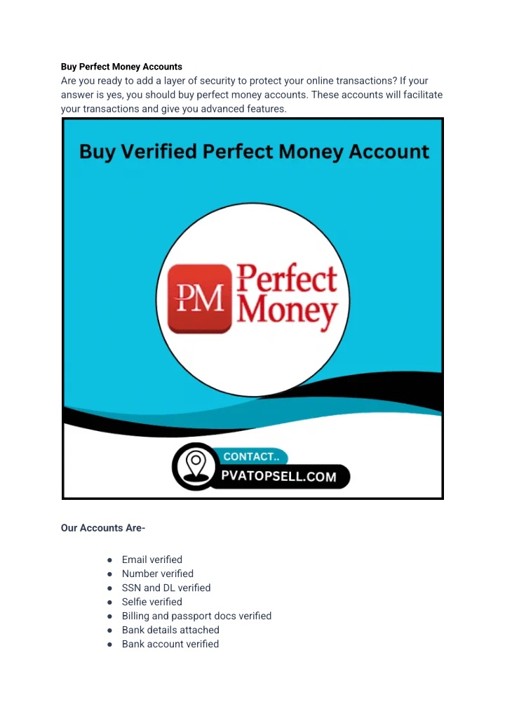 buy perfect money accounts are you ready