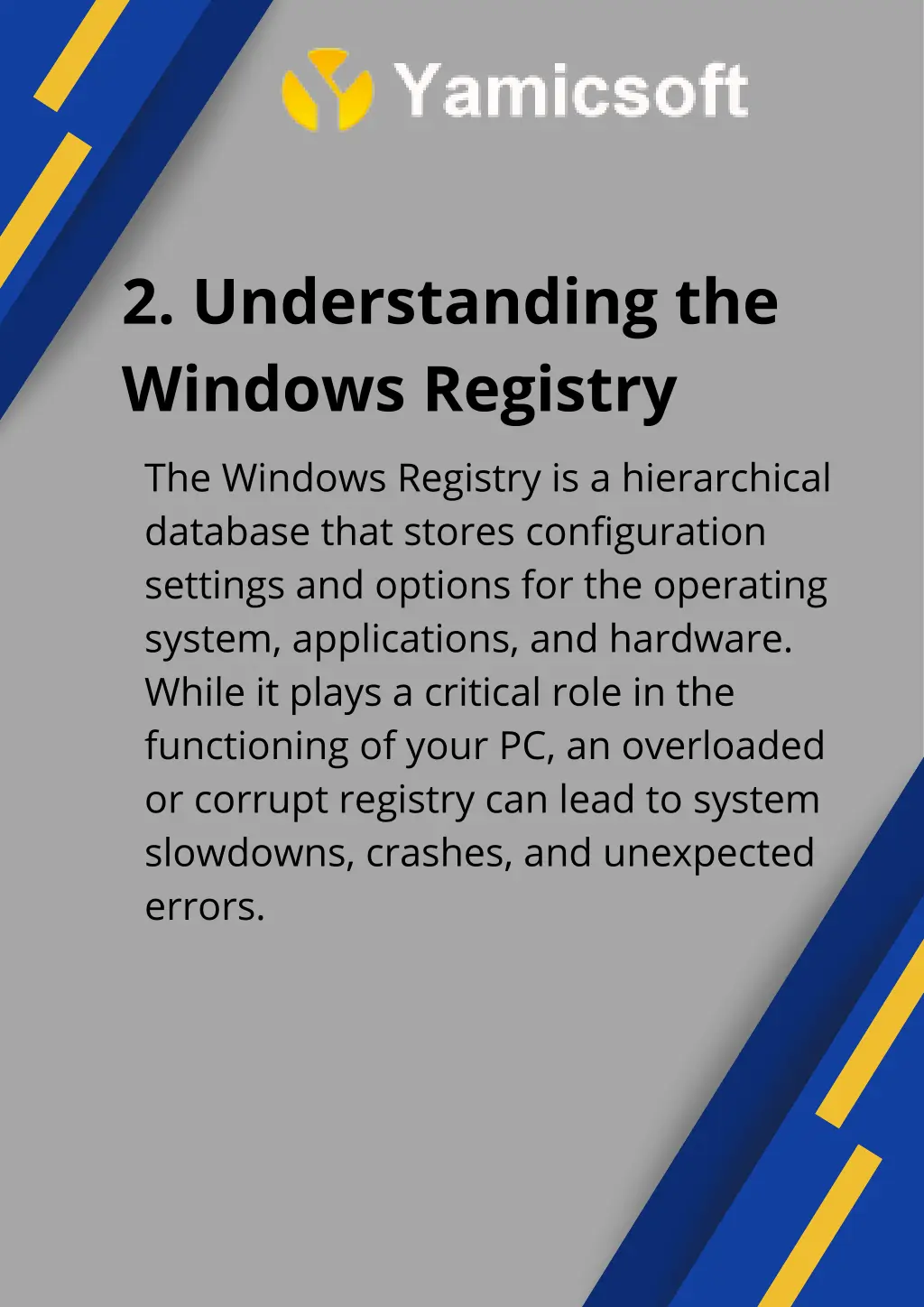 2 understanding the windows registry