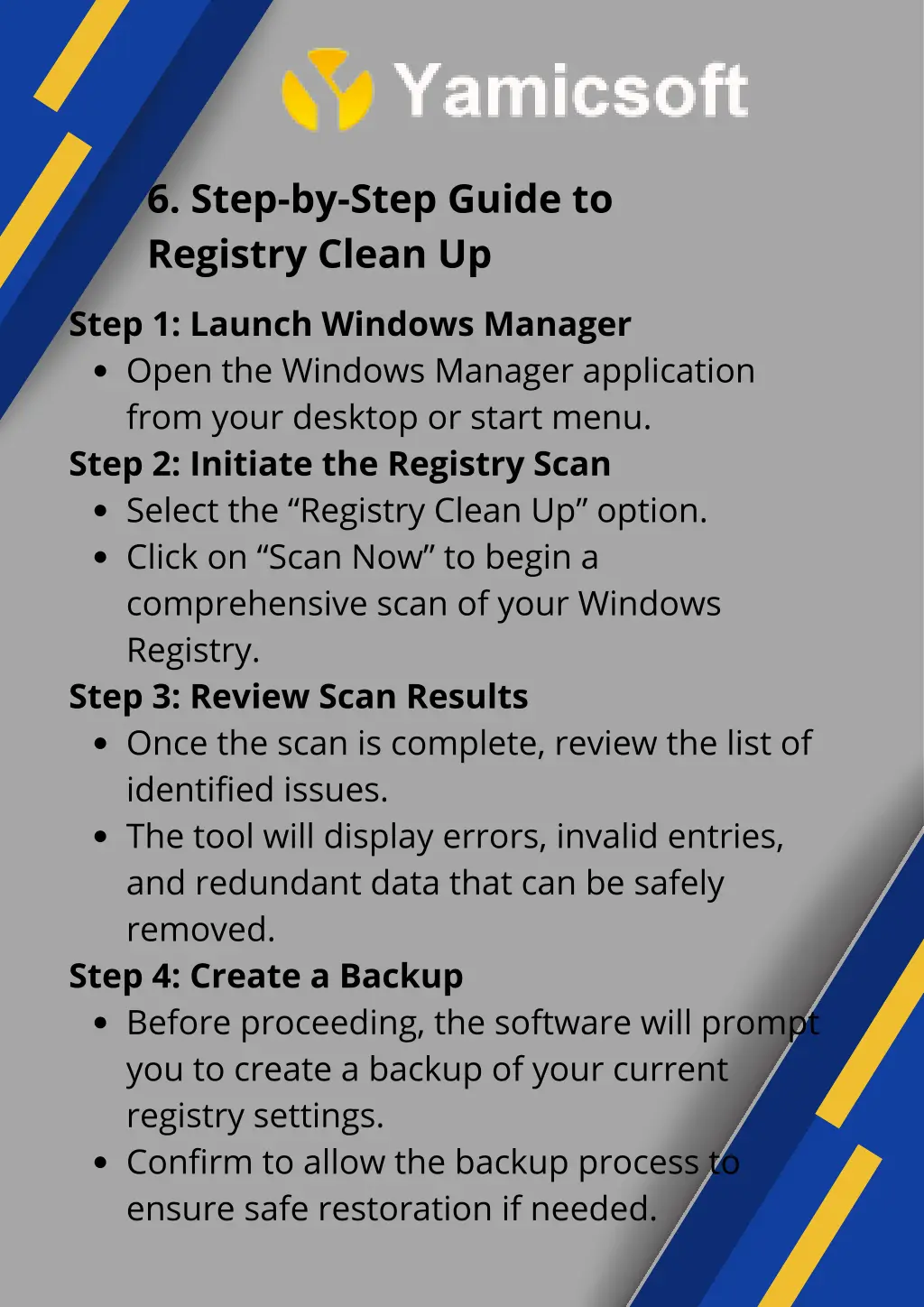 6 step by step guide to registry clean up