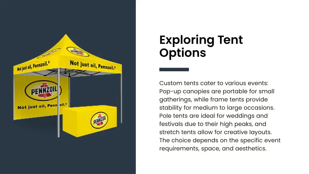 exploring tent options