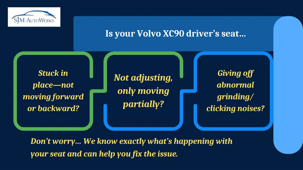 is your volvo xc90 driver s seat