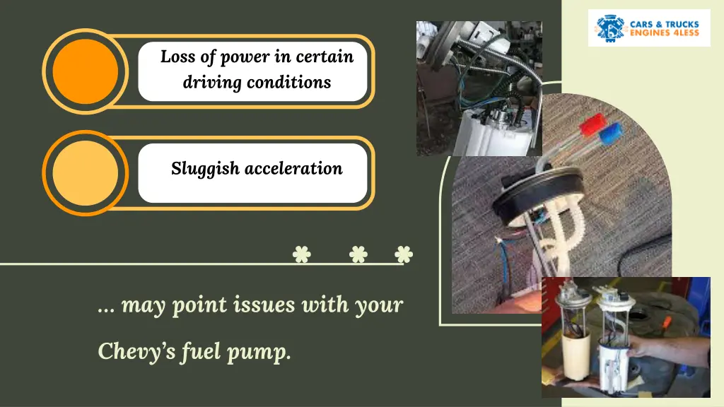 loss of power in certain driving conditions
