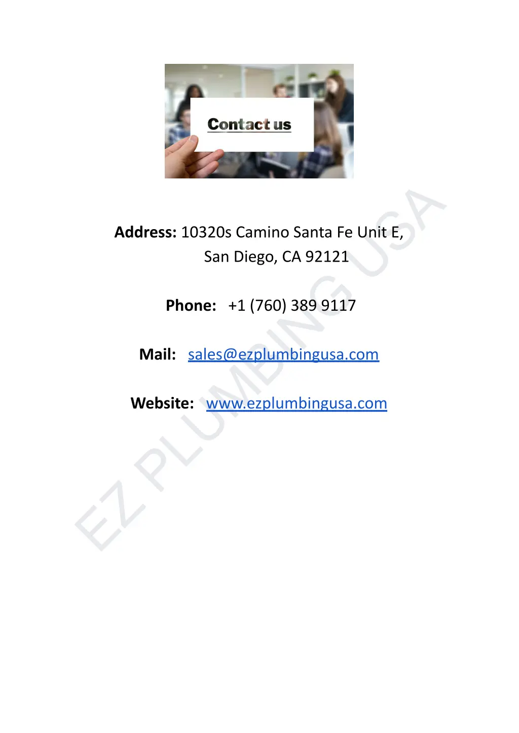 ez plumbing usa